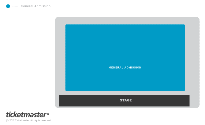 Venue seating chart for Sophie Ellis Bextor for reference only